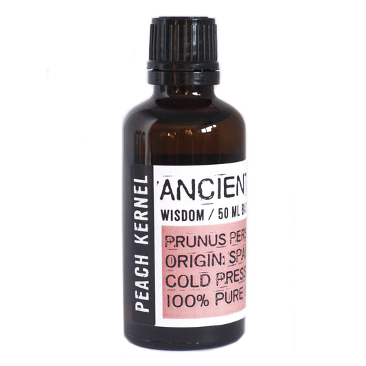 Polished Peach Kernel Oil - 50ml featuring natural patterning and unique variations - Luna Panther