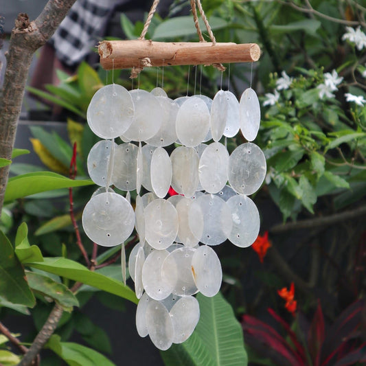 Pearl Effect & Driftwood Cross Chime - Luna Panther alternate view