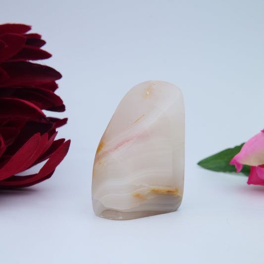 Pink Banded Onyx Freeform — 96 g - Luna Panther alternate view
