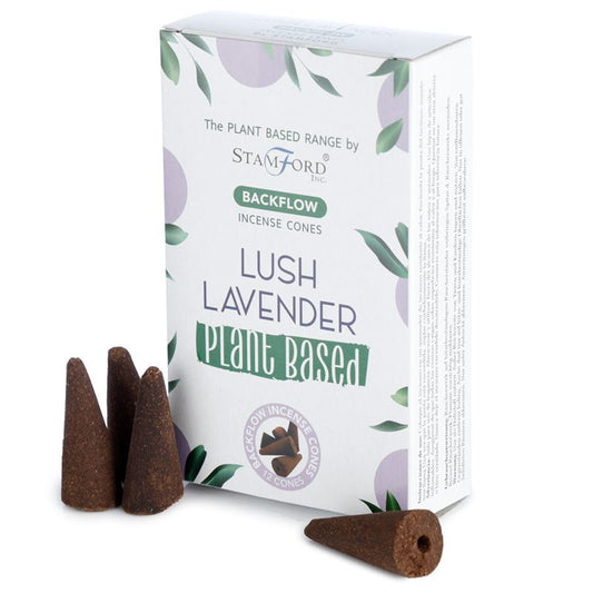 Plant Based Backflow Incense Cones - Lush Lavender - Luna Panther