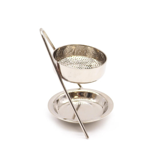 Plated Brass Resin Incense Warmer - Fixed - Luna Panther