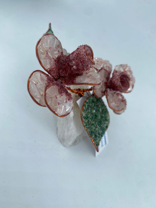 Polished Polished Gemstone Art Double Rose ** featuring natural patterning and unique variations - Luna Panther