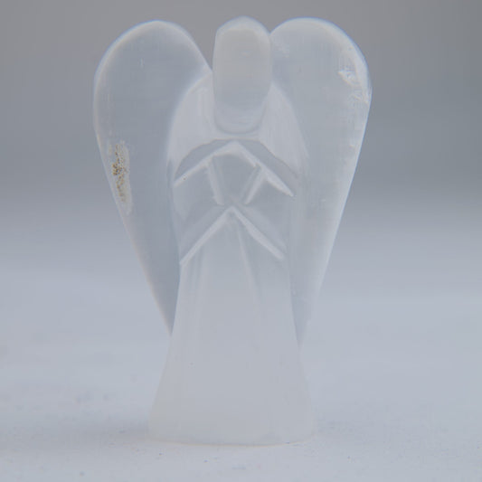 Polished Selenite Angel 36g 60mm - Luna Panther