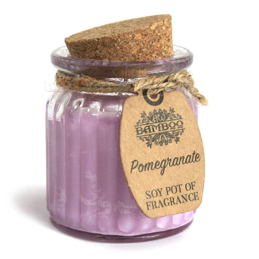 Pomegranate Soy Pot of Fragrance Candles - Luna Panther