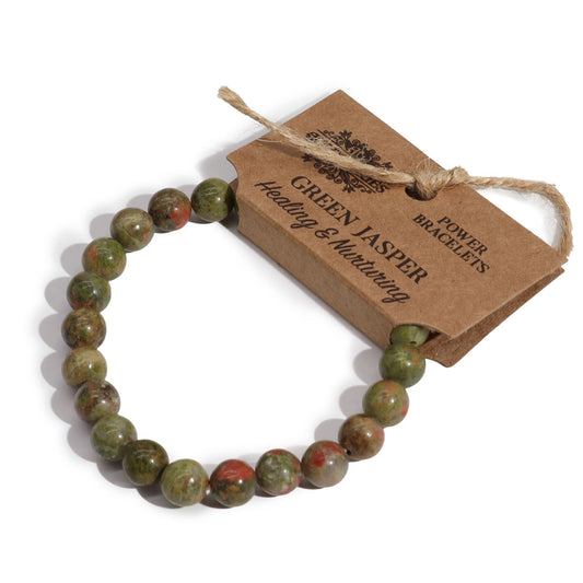 Power Bracelet - Green Jasper - Luna Panther