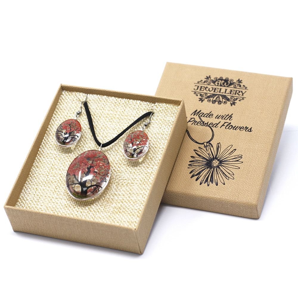 Pressed Flowers - Tree of Life set - Coral - Luna Panther