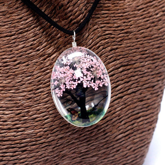 Pressed Flowers - Tree of Life set - Pink - Luna Panther alternate view