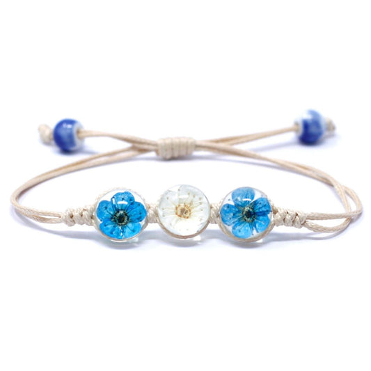 Pressed Flowers - Tri - Flower Bracelet - Luna Panther alternate view