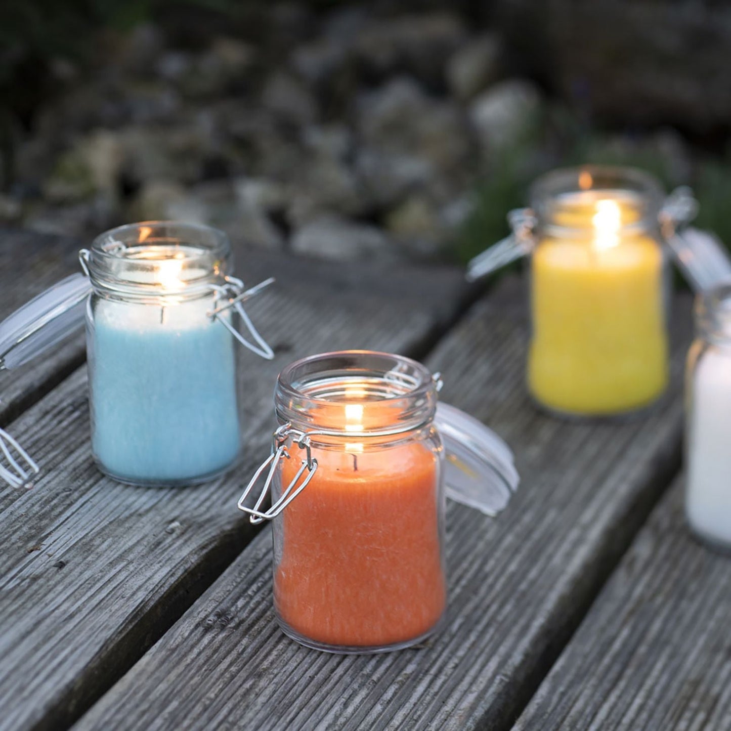 Pure Olive Wax Jar Candle 120x70 - Turquoise - Luna Panther
