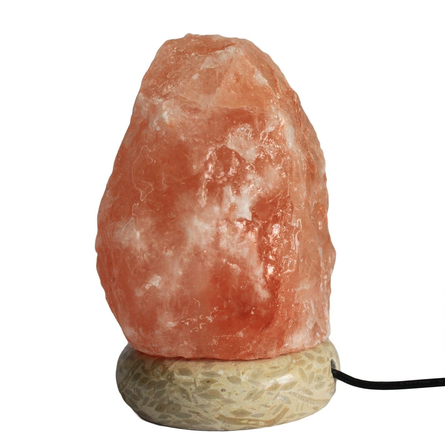 Polished Quality USB Natural Salt Lamp - 11.5 cm Random Colours featuring natural patterning and unique variations - Luna Panther