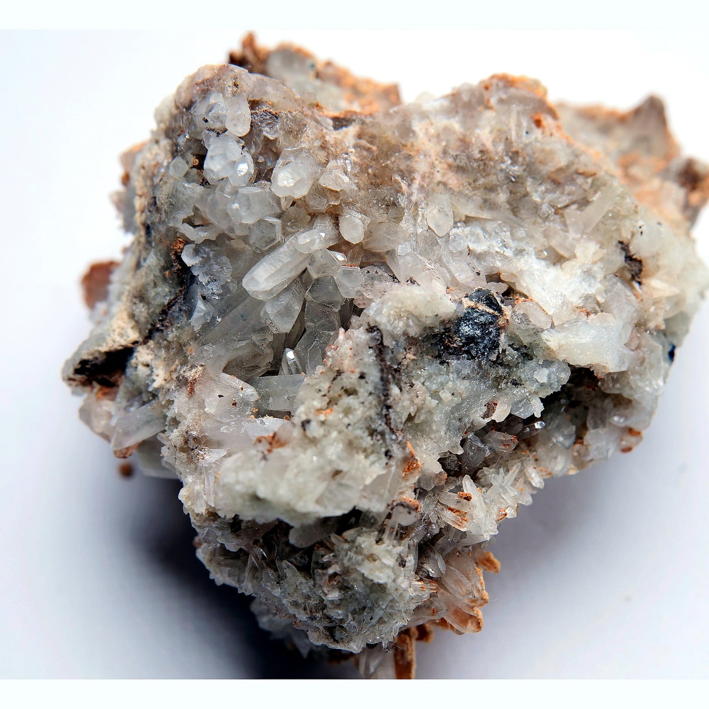 Quartz with Orange Calcite - 152g - Luna Panther