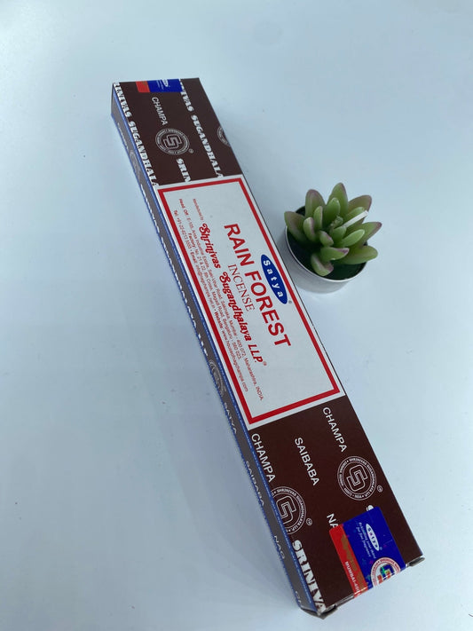 Polished Rain Forest Incense - Satya featuring natural patterning and unique variations - Luna Panther