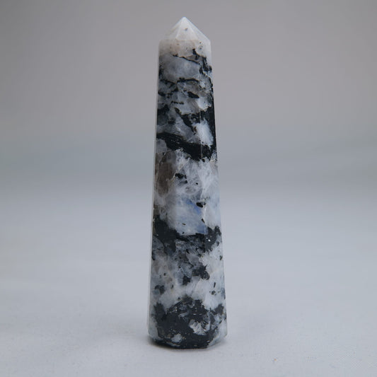 Rainbow Moonstone Obelisk 47g 80mm - Luna Panther alternate view