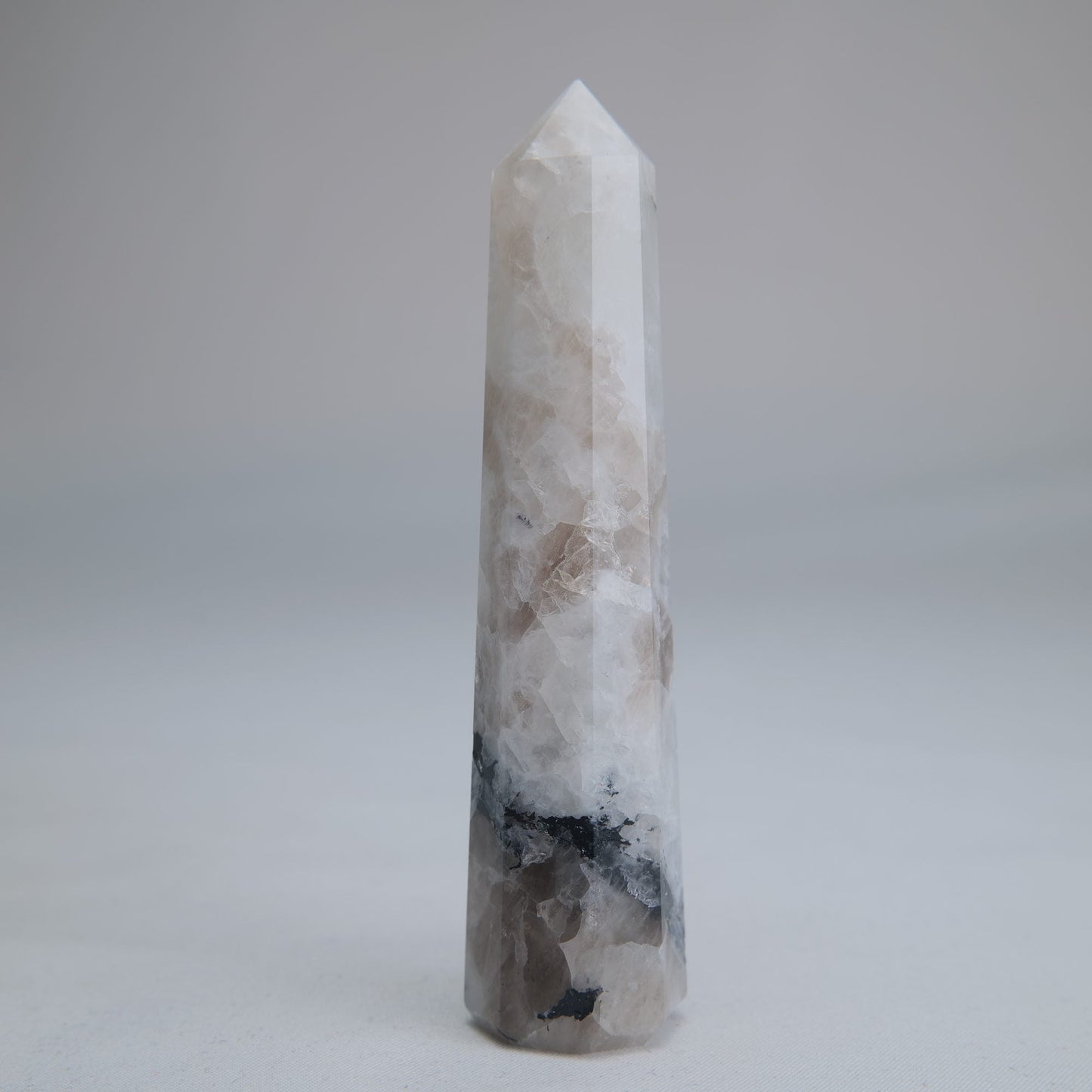 Rainbow Moonstone Obelisk 71g 100mm - Luna Panther