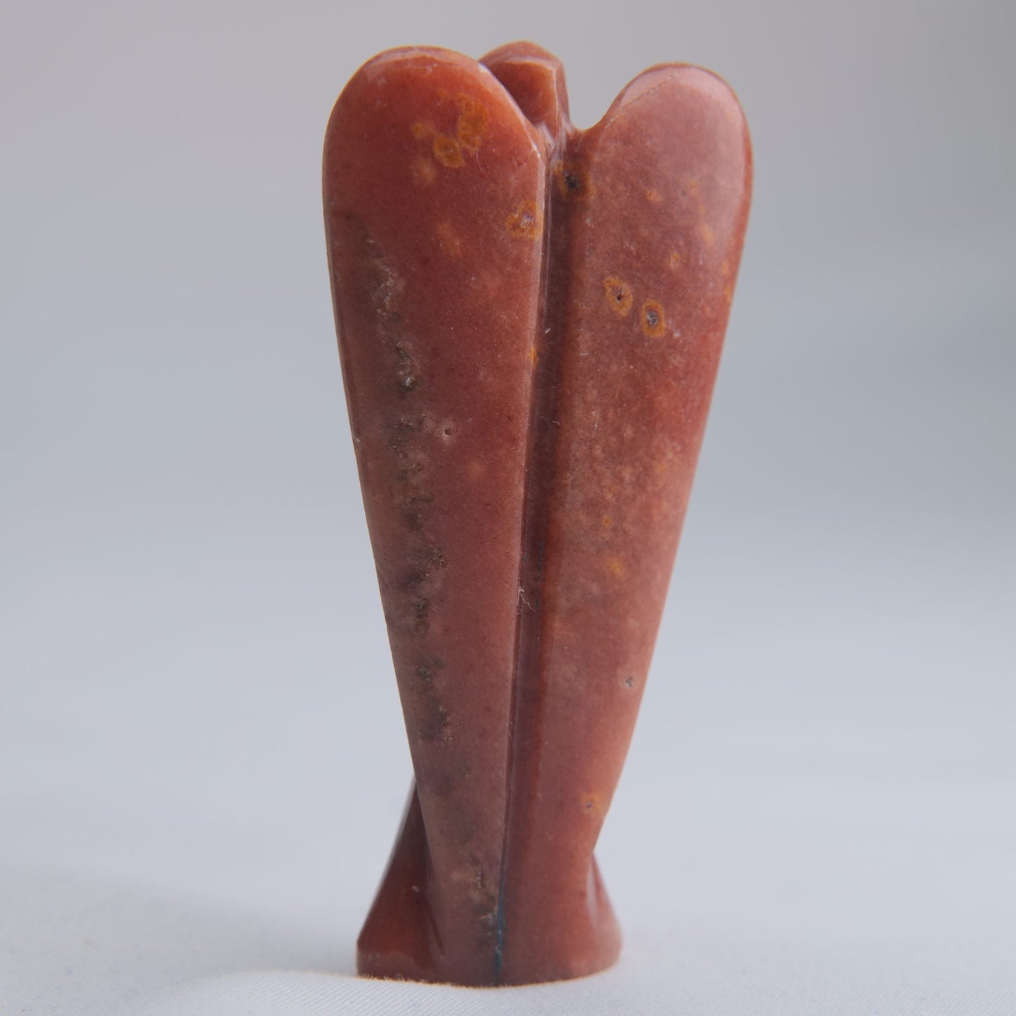 Red Aventurine Angel Carving 48g 80mm - Luna Panther