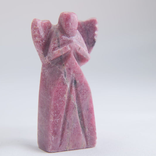 Rhodonite Angel Carving 72g 70mm - Luna Panther alternate view