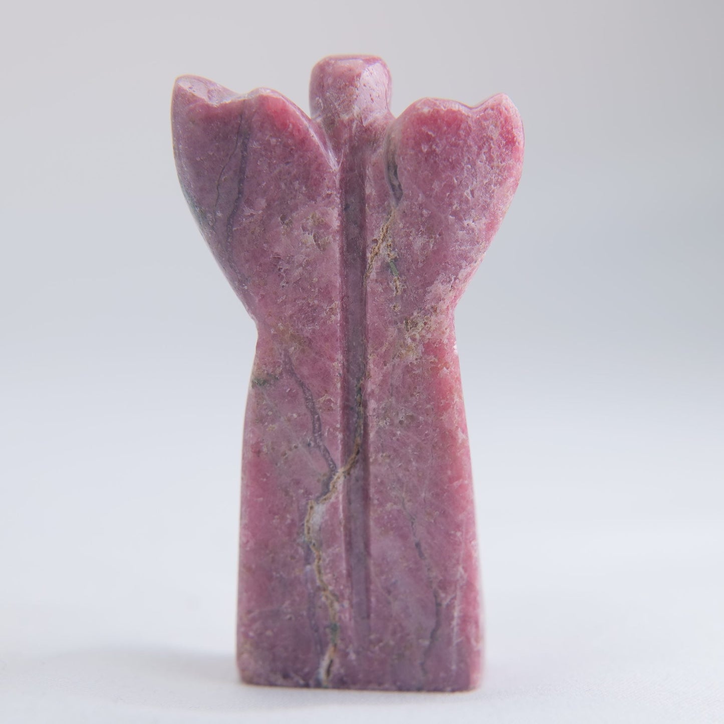 Rhodonite Angel Carving 72g 70mm - Luna Panther