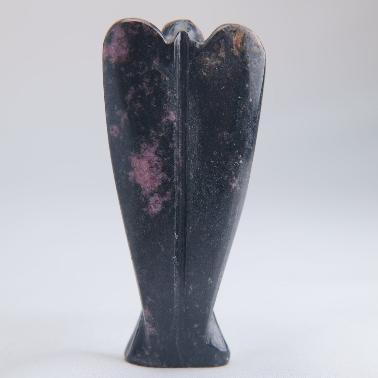 Rhodonite Angel Carving 74g 80mm - Luna Panther