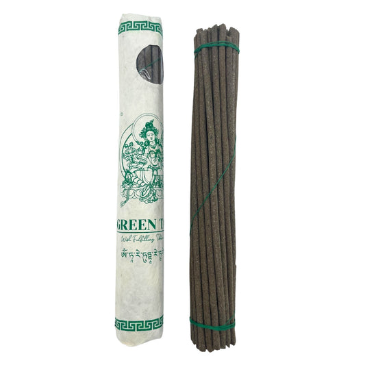 Rolled Pack of 30 Premium Tibetan Incense - Green Tara - Luna Panther