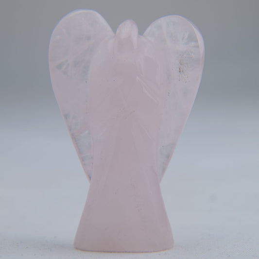 Rose Quartz Angel Carving 26g 50mm - Luna Panther