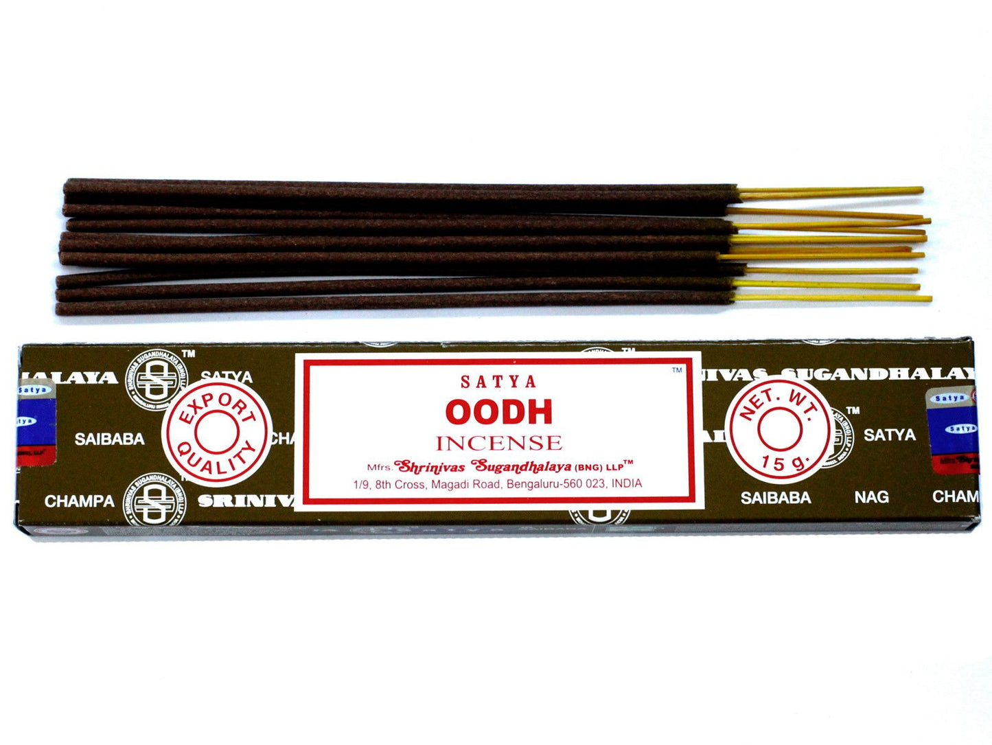 Polished Satya Incense 15gm - Oodh featuring natural patterning and unique variations - Luna Panther