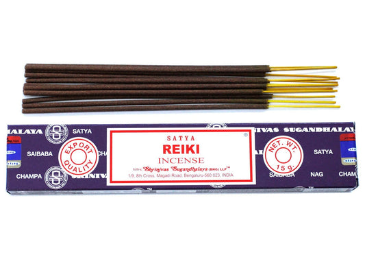 Polished Satya Incense 15gm - Reiki featuring natural patterning and unique variations - Luna Panther