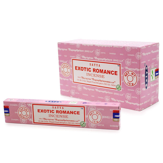 Polished Satya Incense Sticks 15g - Exotic Romance featuring natural patterning and unique variations - Luna Panther