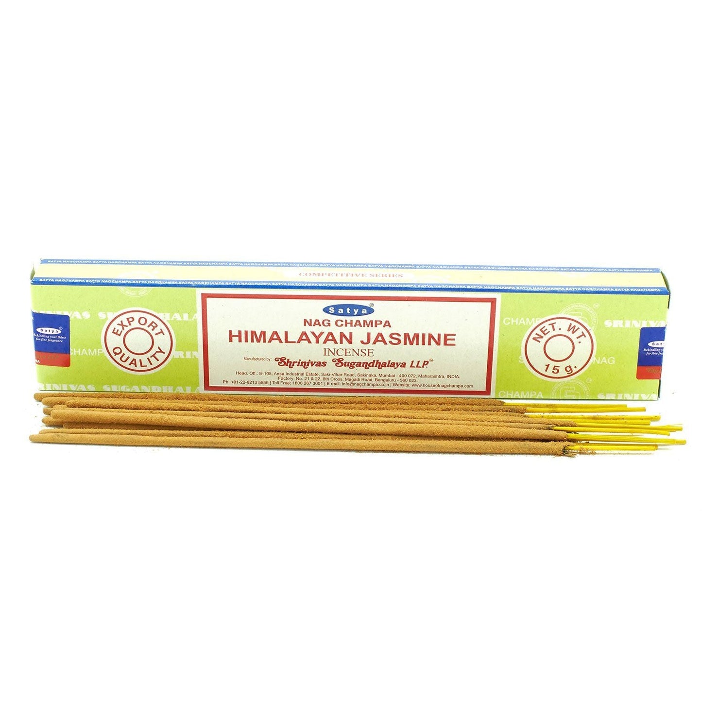 Polished Satya Incense Sticks 15g - Himalayan Jasmine featuring natural patterning and unique variations - Luna Panther
