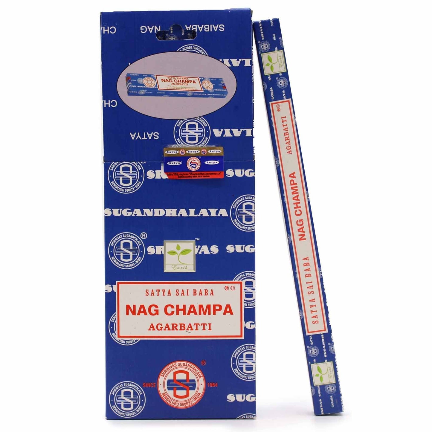 Polished Satya Nagchampa Incense 10 Gms featuring natural patterning and unique variations - Luna Panther
