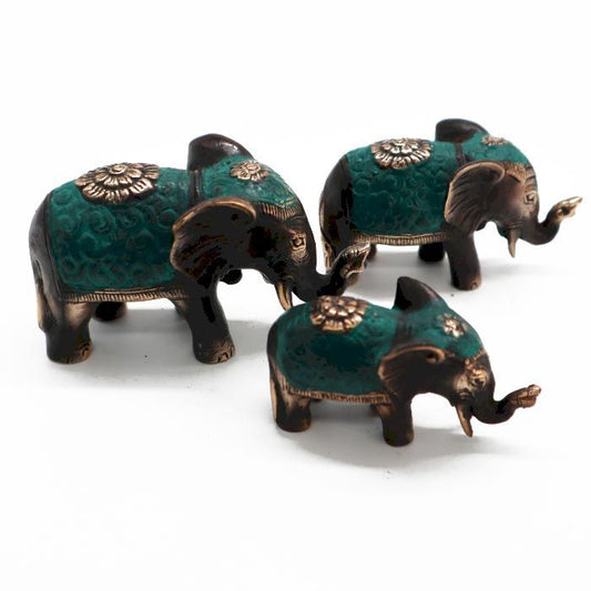 Set of 3 - Lucky Elephants (assorted sizes) - Luna Panther
