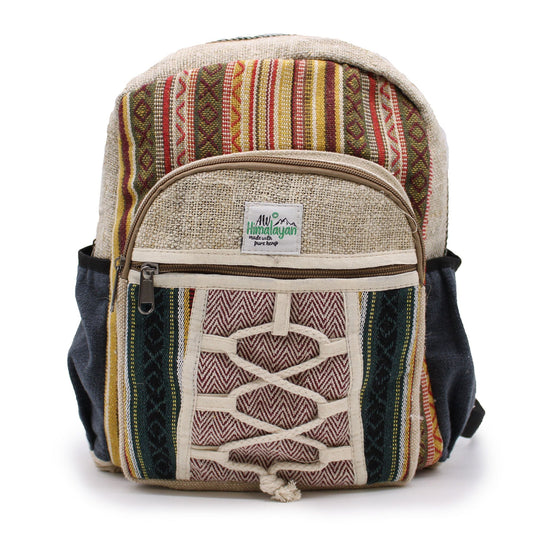 Small Backpack - Rope & Pockets Style - Luna Panther