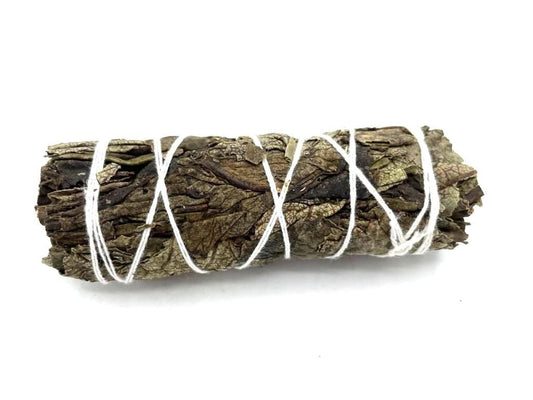 Polished Smudge Stick - Black Sage 10cm featuring natural patterning and unique variations - Luna Panther