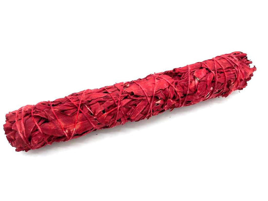 Polished Smudge Stick - Dragons Blood Sage 22.5 cm featuring natural patterning and unique variations - Luna Panther
