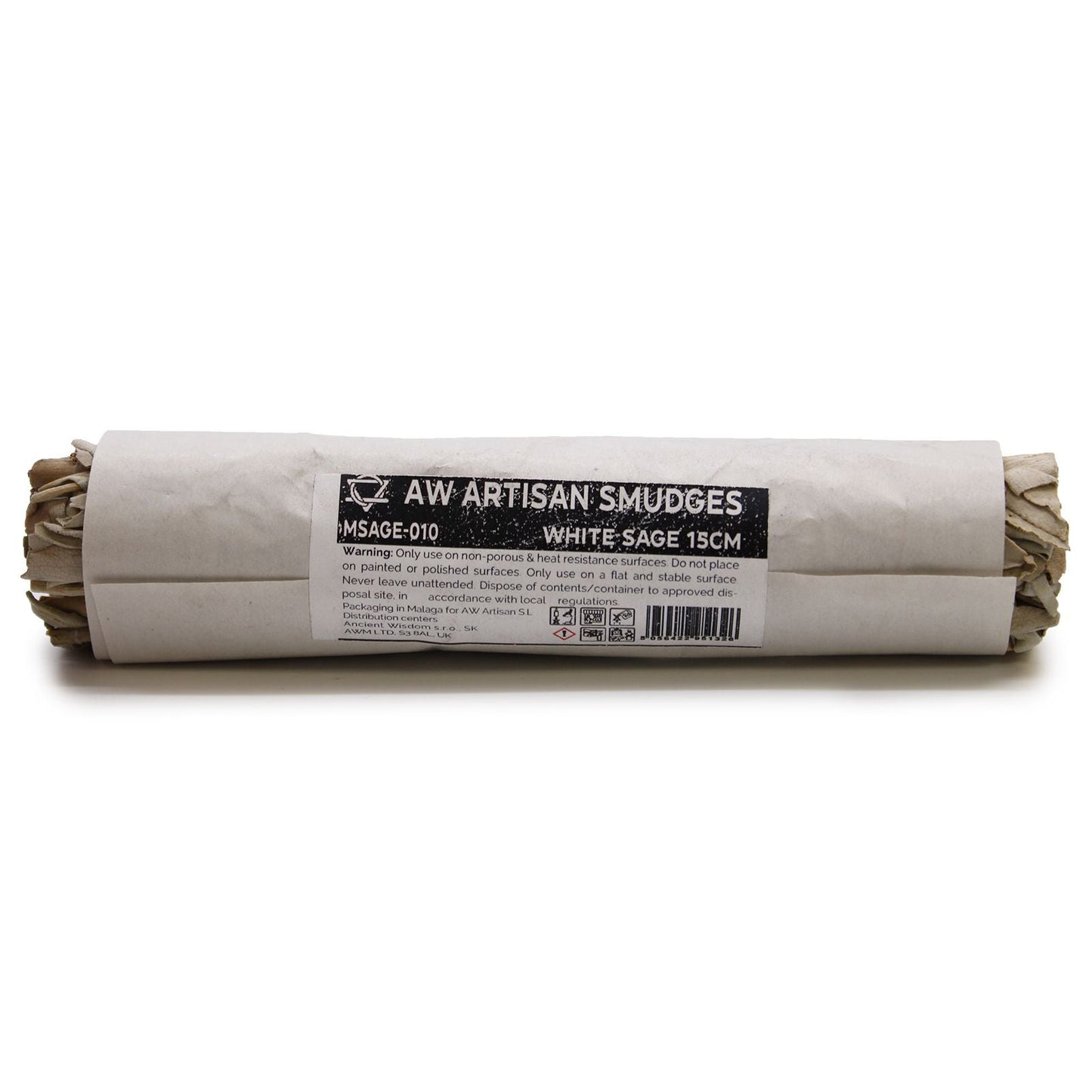 Polished Smudge Stick - White Sage 15cm featuring natural patterning and unique variations - Luna Panther