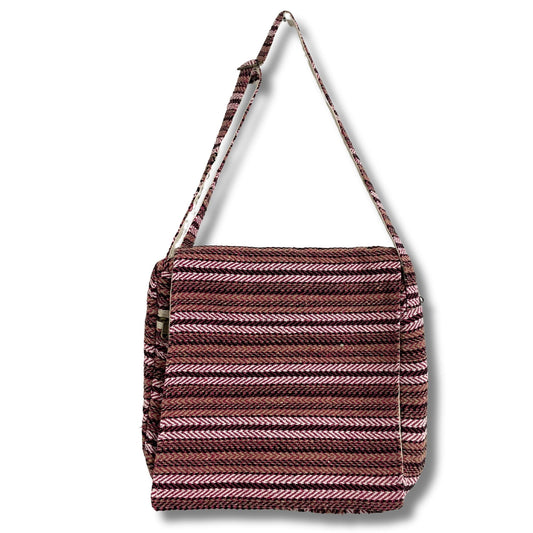 Polished Soft Banjar Laptop Bag - Soft Pink featuring natural patterning and unique variations - Luna Panther