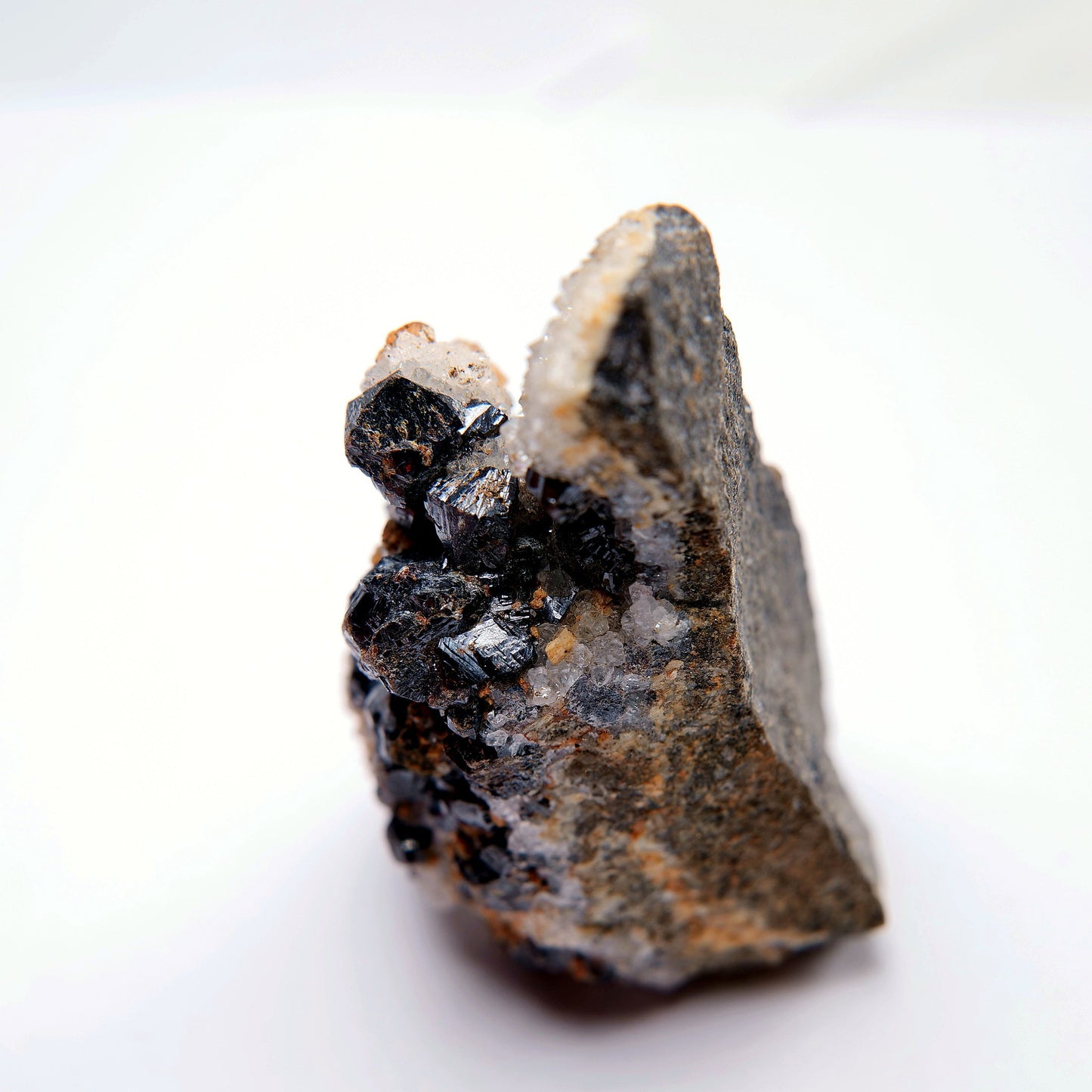 Sphalerite with Quartz on Matrix - 69g - Luna Panther