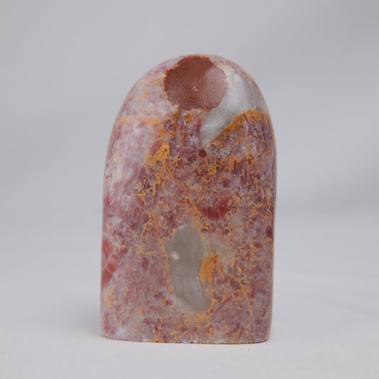 Strawberry Calcite Freeform 283g — one-of-a-kind natural crystal, product image 1 of 9.
