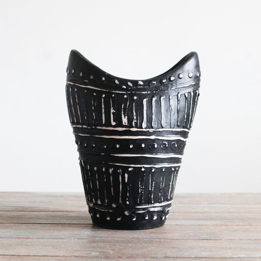 Swirls Shaped Vase - Chocolate - Luna Panther alternate view
