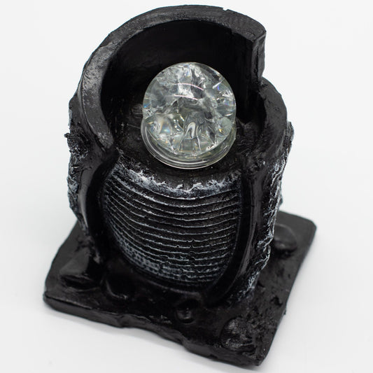 Tabletop Water Feature Water Pot & Crystal Ball - Luna Panther alternate view