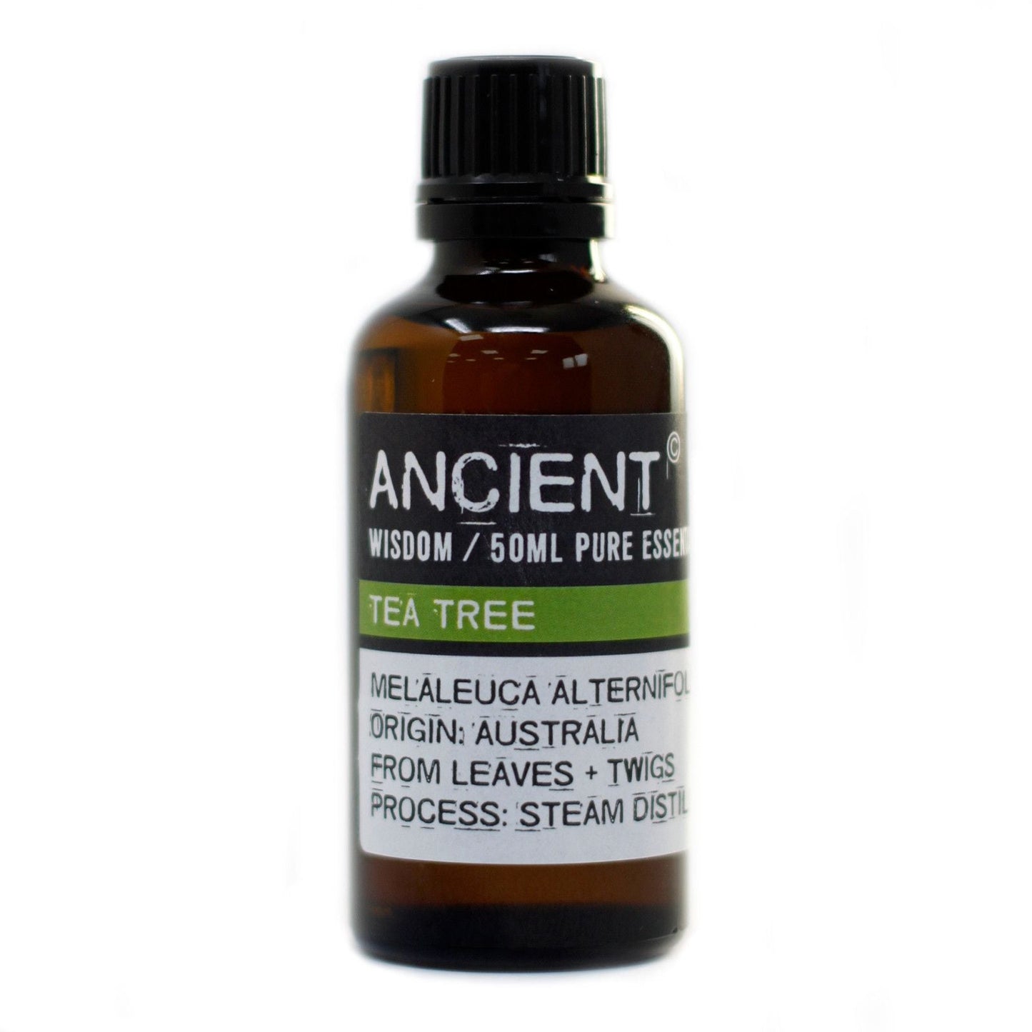 Polished Tea Tree 50ml featuring natural patterning and unique variations - Luna Panther