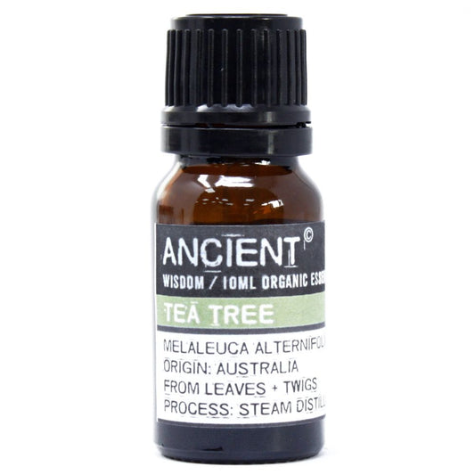 Polished Tea Tree Organic Essential Oil 10ml featuring natural patterning and unique variations - Luna Panther