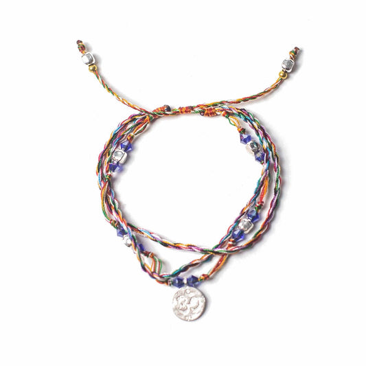 Temple String Bracelet - Om in Serenity - Luna Panther