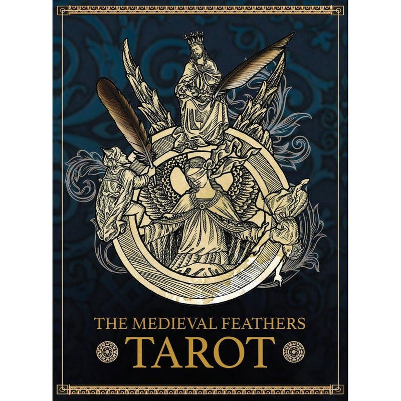 Polished The Medieval Feathers Tarot featuring natural patterning and unique variations - Luna Panther