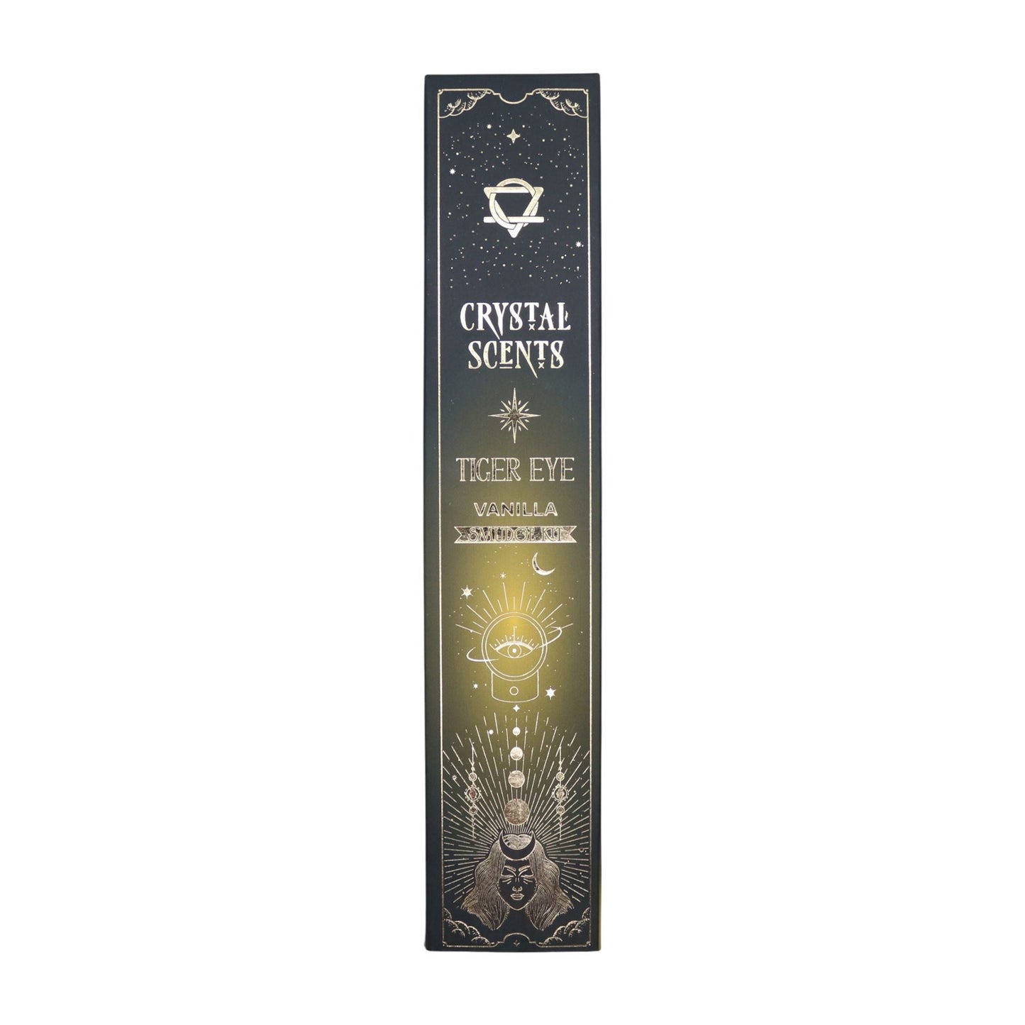 Tiger Eye Crystal Scents Smudge Incense - Vanilla - Luna Panther