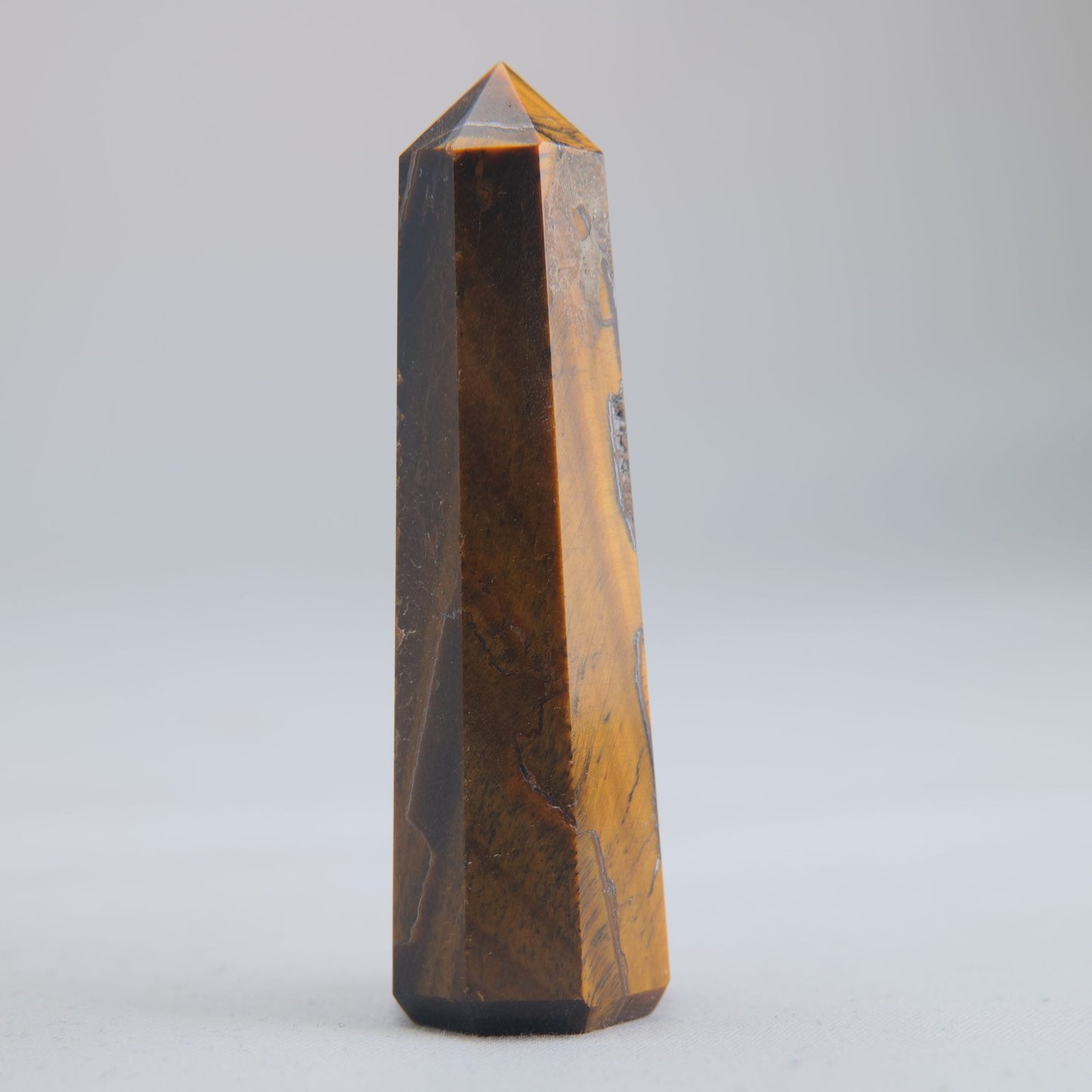 Tigers Eye Crystal Obelisk 43g 70mm - Luna Panther