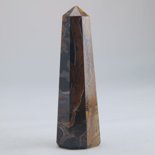 Tigers Eye Crystal Obelisk 51g - Luna Panther alternate view