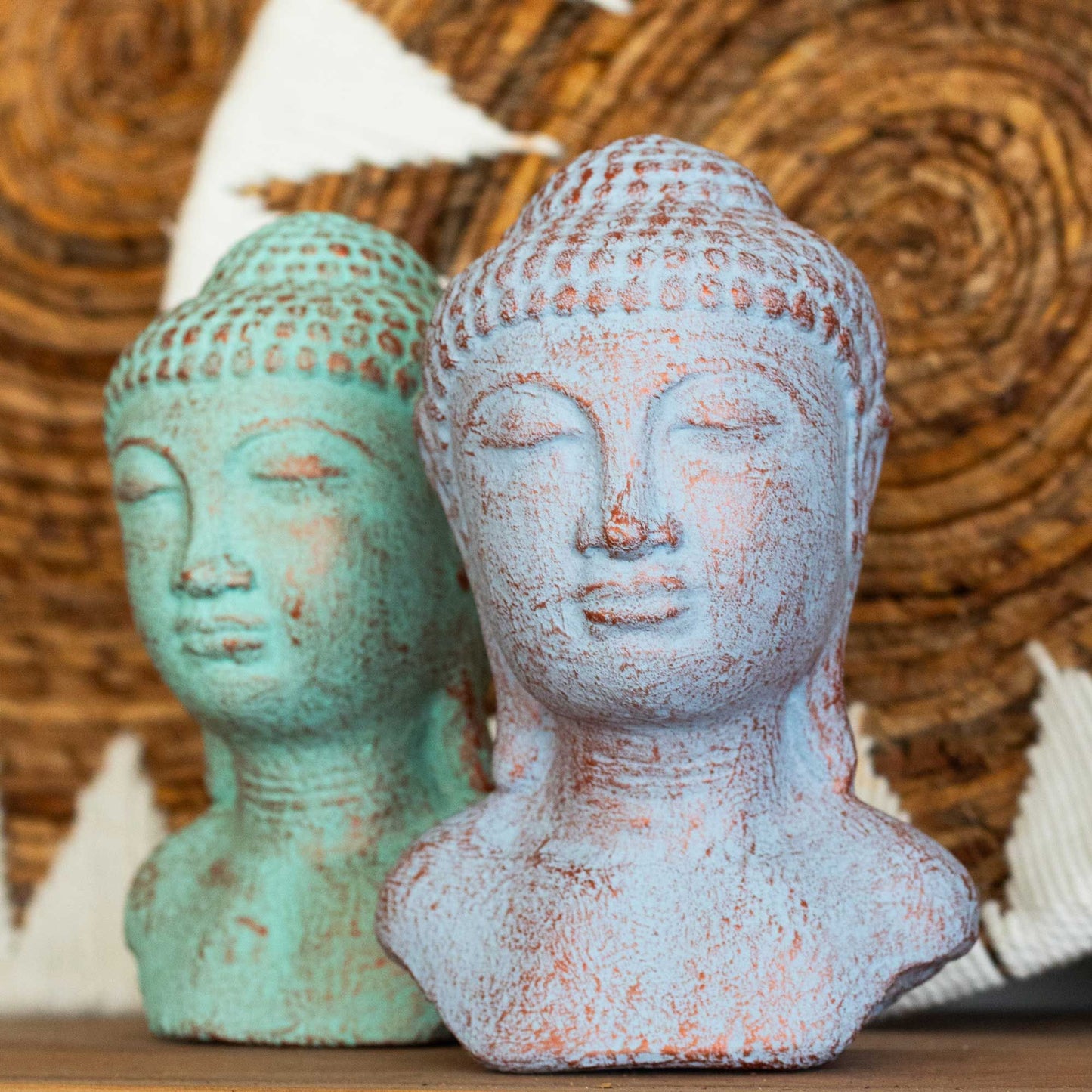 Tranquility Buddha Head - Blue Copper - Luna Panther