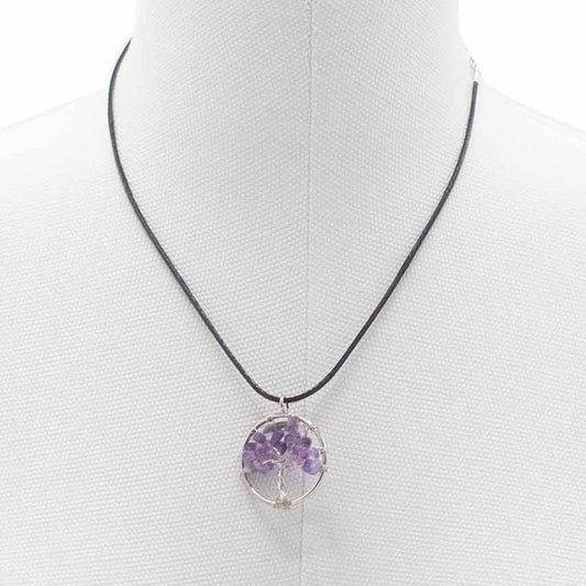 Tree of Life Pendant - Amethyst - Luna Panther alternate view