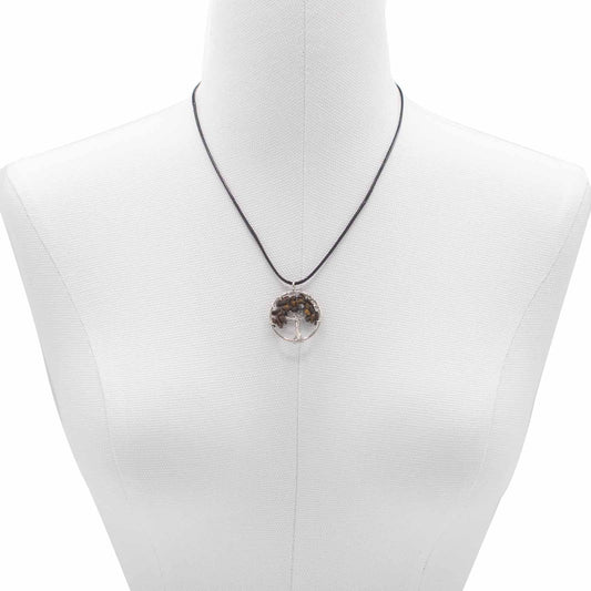 Tree of Life Pendant - Tiger Eye - Luna Panther