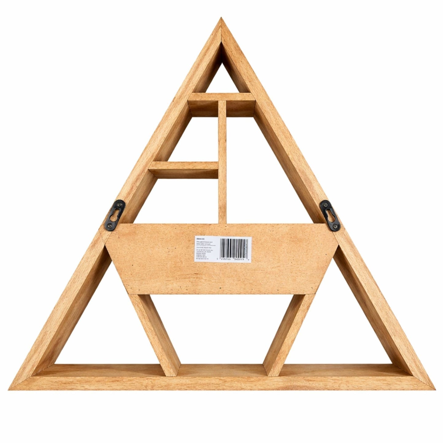Triangle Shaped Wall Shelf with Drawer - Luna Panther